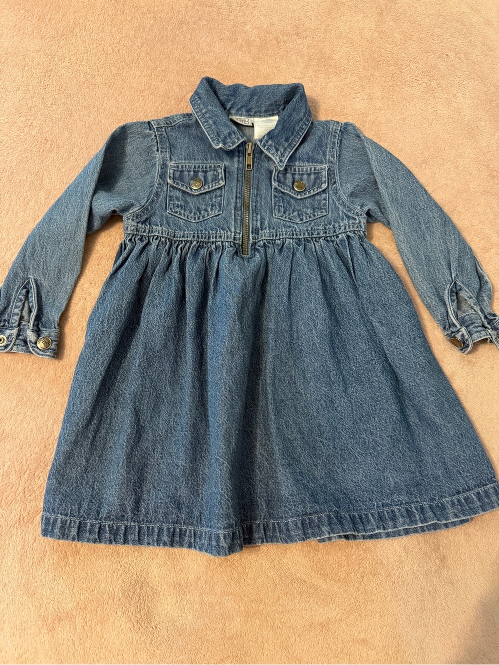Arizona Jean Company Girls' Denim Dress Jacket - Blue